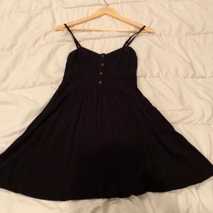 Black Express sun dress, comfortable w/pockets!